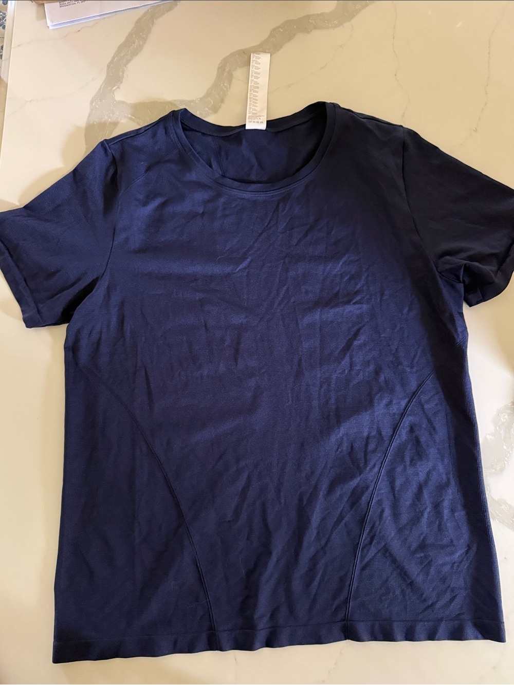Women's Navy Short Sleeve Crew Tee
